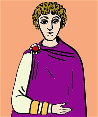 Fibule portée par l'empereur Justinien