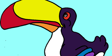 Coloriage : les oiseaux du soleil