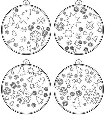 boule de Noël  pdf à imprimer