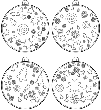 boule de Noël  pdf à imprimer