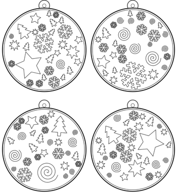 boule de Noël  pdf à imprimer