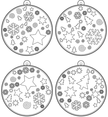 boule de Noël  pdf à imprimer