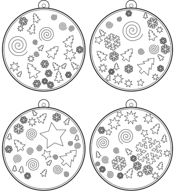 boule de Noël  pdf à imprimer