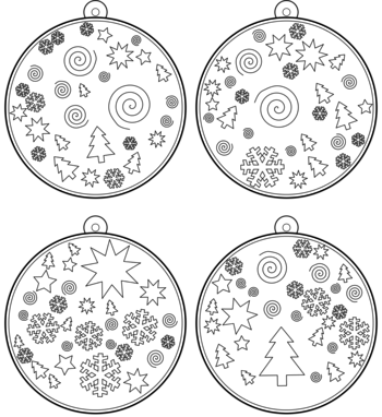 boule de Noël  pdf à imprimer