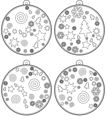 boule de Noël  pdf à imprimer