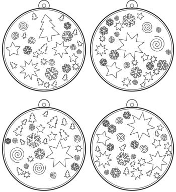 boule de Noël  pdf à imprimer