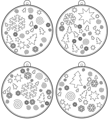 boule de Noël  pdf à imprimer