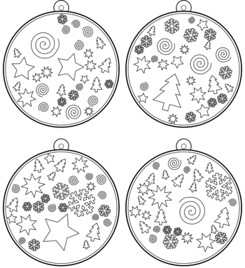 boule de Noël  pdf à imprimer