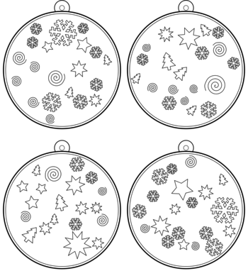 boule de Noël  pdf à imprimer