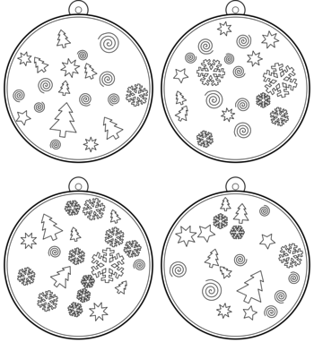 boule de Noël  pdf à imprimer