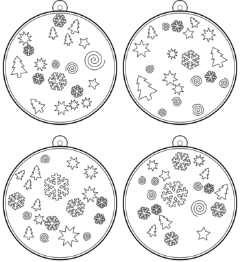 boule de Noël  pdf à imprimer