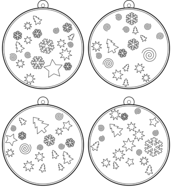 boule de Noël  pdf à imprimer