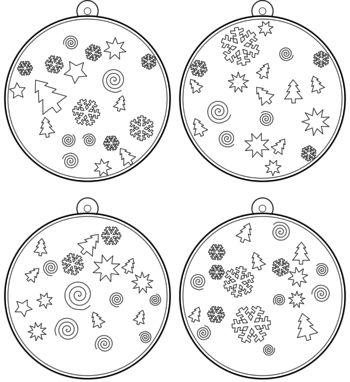 boule de Noël  pdf à imprimer