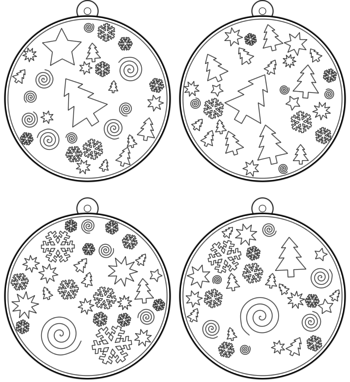 boule de Noël  pdf à imprimer