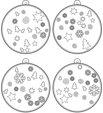 boule de Noël  pdf à imprimer