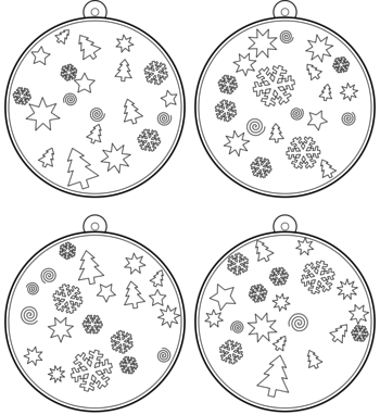 boule de Noël  pdf à imprimer