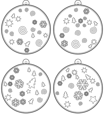 boule de Noël  pdf à imprimer