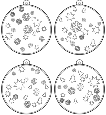 boule de Noël  pdf à imprimer