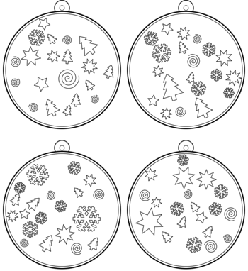 boule de Noël  pdf à imprimer