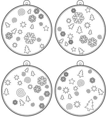 boule de Noël  pdf à imprimer