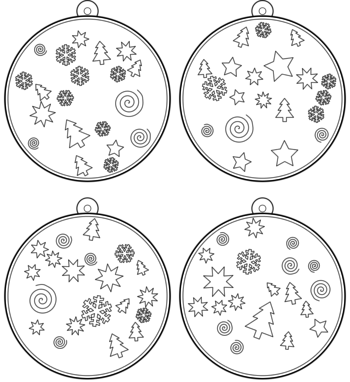 boule de Noël  pdf à imprimer