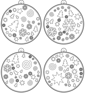 boule de Noël  pdf à imprimer