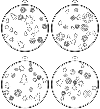 boule de Noël  pdf à imprimer