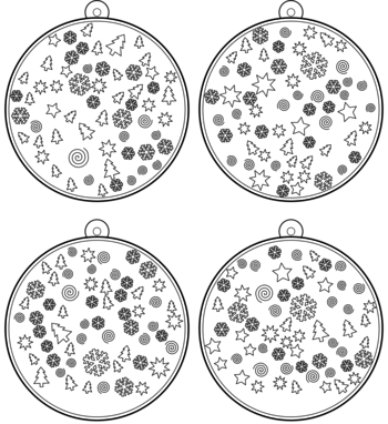 boule de Noël  pdf à imprimer