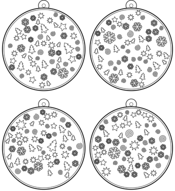 boule de Noël  pdf à imprimer