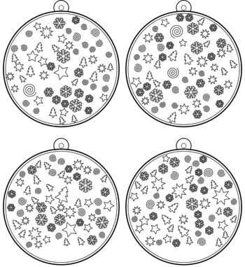 boule de Noël  pdf à imprimer