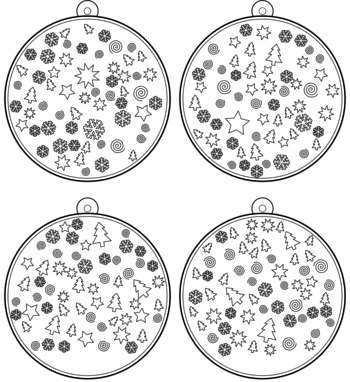 boule de Noël  pdf à imprimer