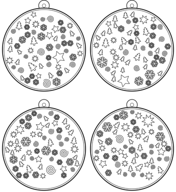 boule de Noël  pdf à imprimer