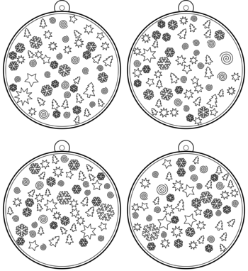 boule de Noël  pdf à imprimer