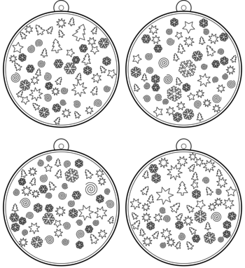 boule de Noël  pdf à imprimer