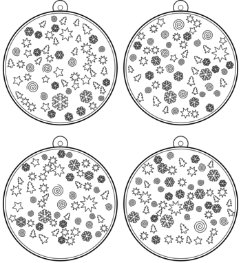 boule de Noël  pdf à imprimer