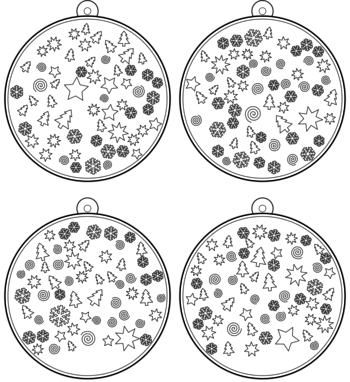 boule de Noël  pdf à imprimer