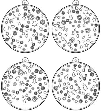 boule de Noël  pdf à imprimer