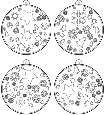 boule de Noël  pdf à imprimer