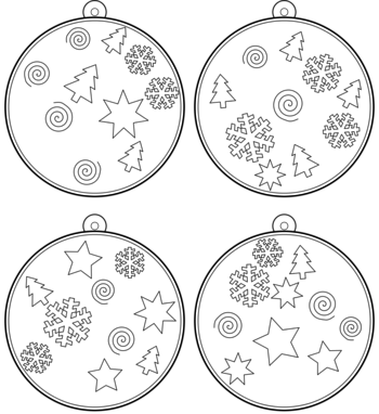 boule de Noël  pdf à imprimer