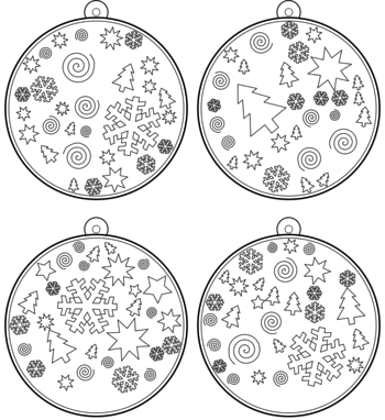 boule de Noël  pdf à imprimer