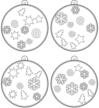 boule de Noël  pdf à imprimer