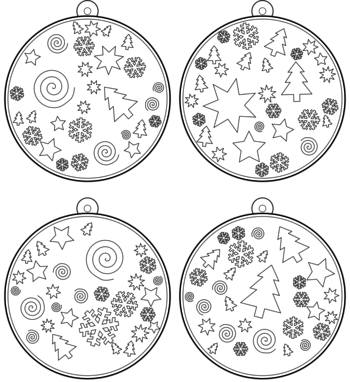 boule de Noël  pdf à imprimer