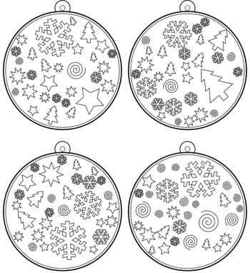 boule de Noël  pdf à imprimer