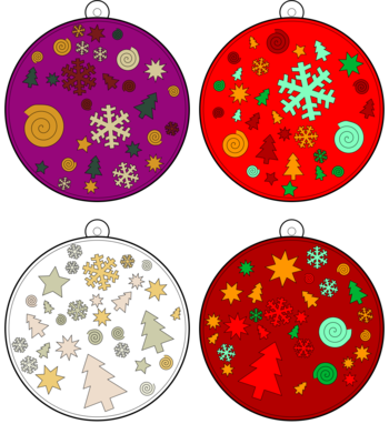 boule de Noël  pdf à imprimer