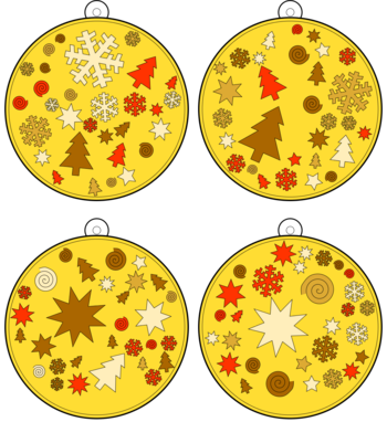 boule de Noël  pdf à imprimer