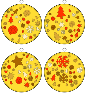 boule de Noël  pdf à imprimer