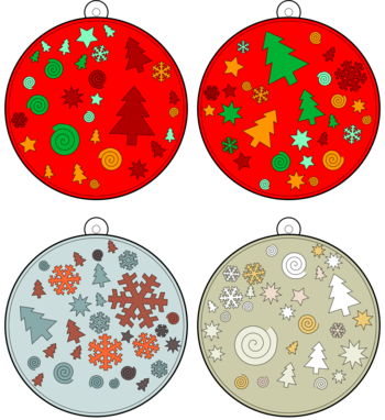 boule de Noël  pdf à imprimer