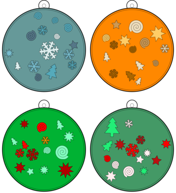 boule de Noël  pdf à imprimer