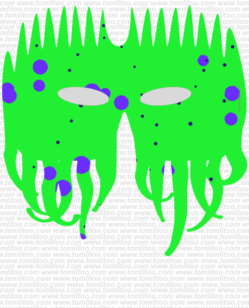 printable pdf freaky mask 