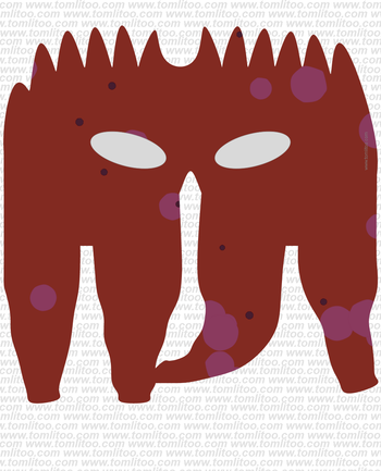 printable pdf freaky mask 